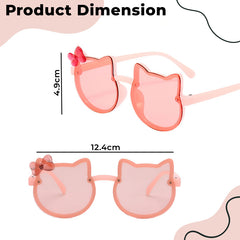 Kids Sunglasses Stylish and Compact Kids Eyewear for Summer (Pink)