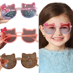 Kids Sunglasses Stylish and Compact Kids Eyewear for Summer (Blue)