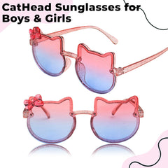 Kids Sunglasses Stylish and Compact Kids Eyewear for Summer (Blue)