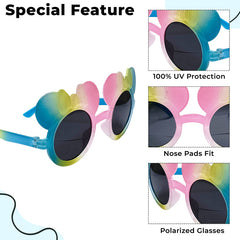 Kids Sunglasses Stylish and Compact Kids Eyewear for Summer (Yellow)