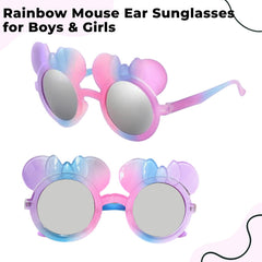 Kids Sunglasses Stylish and Compact Kids Eyewear for Summer (Baby Pink)