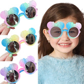 Kids Sunglasses Stylish and Compact Kids Eyewear for Summer (Pink)