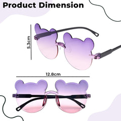 Kids Sunglasses Stylish and Compact Kids Eyewear for Summer (Purple)