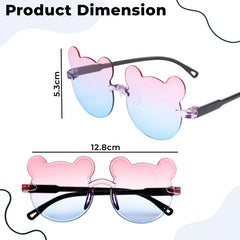 Kids Sunglasses Stylish and Compact Kids Eyewear for Summer (Pink)