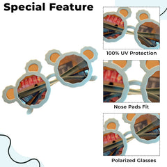 Kids Sunglasses Stylish and Compact Kids Eyewear for Summer (Grey)