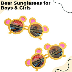 Kids Sunglasses Stylish and Compact Kids Eyewear for Summer (Yellow)