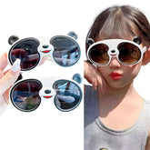 Kids Sunglasses Stylish and Compact Kids Eyewear for Summer (Silver)