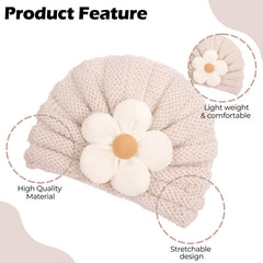 Compact and Stylish Baby Cap (off White)