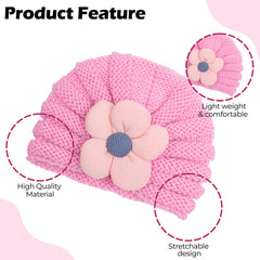Compact and Stylish Baby Cap (Pink)