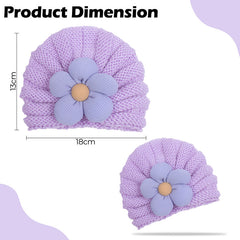 Compact and Stylish Baby Cap (Purple)
