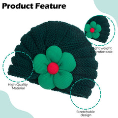 Compact and Stylish Baby Cap (Black)