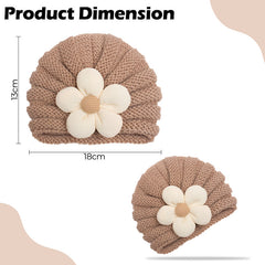 Compact and Stylish Baby Cap (Brown)