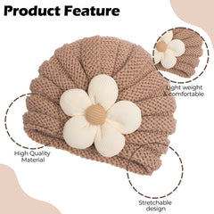 Compact and Stylish Baby Cap (Brown)