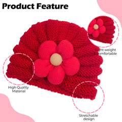 Compact and Stylish Baby Cap (Red)