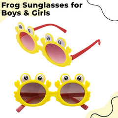 Kids Sunglasses Stylish and Compact Kids Eyewear for Summer (Yellow)