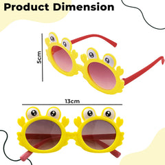 Kids Sunglasses Stylish and Compact Kids Eyewear for Summer (Yellow)