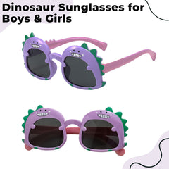 Kids Sunglasses Stylish and Compact Kids Eyewear for Summer (Purple)