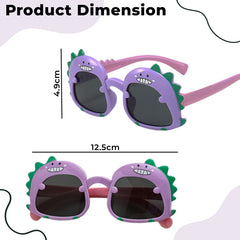 Kids Sunglasses Stylish and Compact Kids Eyewear for Summer (Purple)