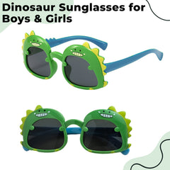 Kids Sunglasses Stylish and Compact Kids Eyewear for Summer (Green)