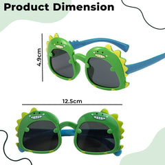 Kids Sunglasses Stylish and Compact Kids Eyewear for Summer (Green)