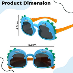 Kids Sunglasses Stylish and Compact Kids Eyewear for Summer (Blue)