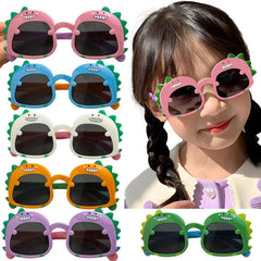 Kids Sunglasses Stylish and Compact Kids Eyewear for Summer (Pink)