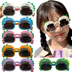 Kids Sunglasses Stylish and Compact Kids Eyewear for Summer (White)