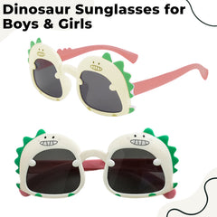 Kids Sunglasses Stylish and Compact Kids Eyewear for Summer (White)