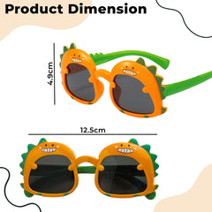 Kids Sunglasses Stylish and Compact Kids Eyewear for Summer (Brown)