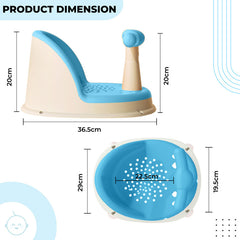 Baby Bath Essential Premium Baby Bather for Newborns (Sky Blue)