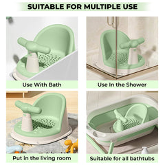 Baby Bath Essential Premium Baby Bather for Newborns (Fresh Green)