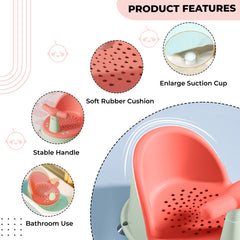 Baby Bath Essential Premium Baby Bather for Newborns (Pink Green)