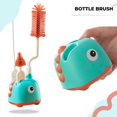 Silicone Baby Milk Bottle Cleaning Brush (Sky Blue)