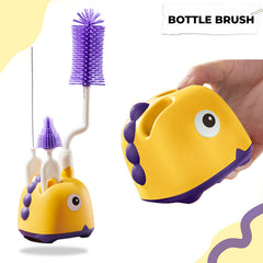 Silicone Baby Milk Bottle Cleaning Brush (Purple)