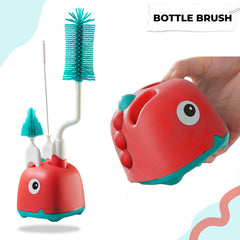 Silicone Baby Milk Bottle Cleaning Brush (Sky Blue)