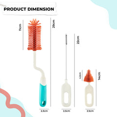 Silicone Baby Milk Bottle Cleaning Brush (Red)