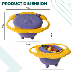 Bembika Baby Feeding Bowl ExceptionalQuality Kids’ Bowl for Easy Feeding Compact and Stylish Baby AntiScalding and AntiFall Food Bowl (Purple)