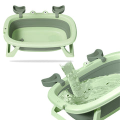 Foldable Baby Bath Tub for Infant Bath (Green)
