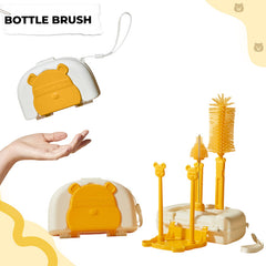 Silicone Baby Milk Bottle Cleaning Brush (Yellow)