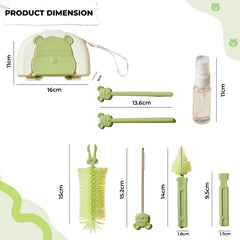 Silicone Baby Milk Bottle Cleaning Brush (Green)