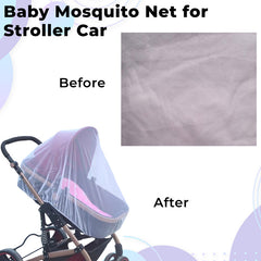 Baby Stroller Mosquito Net for Outdoor (White)