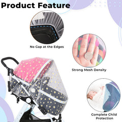Baby Stroller Mosquito Net for Outdoor (Sunflower)