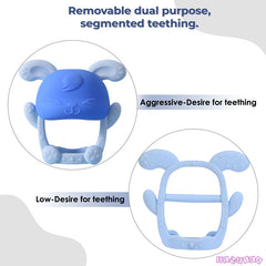 BPA Free Baby Feeding Essentials Baby Self Feeding Spoons Baby Teether (Bendable Mist Blue)