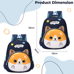 Kindergarten Cute Cartoon Kids School Bag for Boys and Girls (Blue)