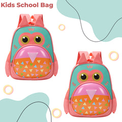 Kindergarten Cute Cartoon Kids School Bag for Boys and Girls (Peach)