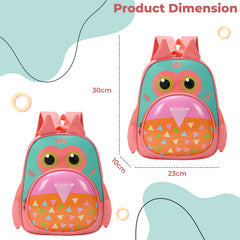Kindergarten Cute Cartoon Kids School Bag for Boys and Girls (Peach)
