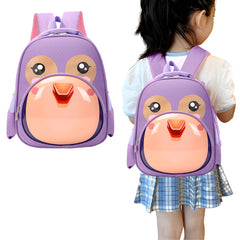 Kindergarten Cute Cartoon Kids School Bag for Boys and Girls (Purple)