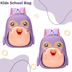 Kindergarten Cute Cartoon Kids School Bag for Boys and Girls (Purple)