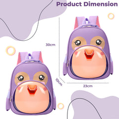 Kindergarten Cute Cartoon Kids School Bag for Boys and Girls (Purple)