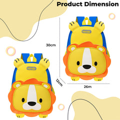 Kindergarten Cute Cartoon Kids School Bag for Boys and Girls (Royal Blue)